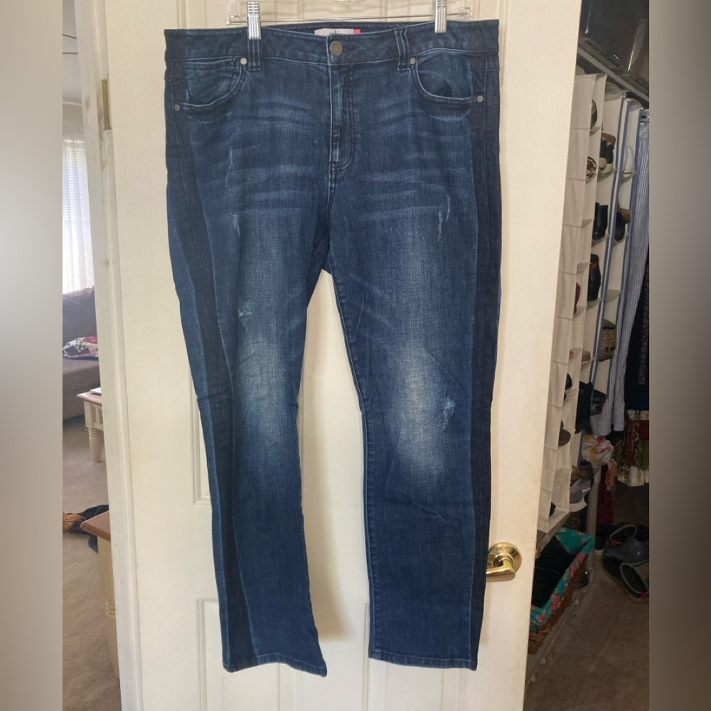 Cabi tuxedo high straight jeans size 16